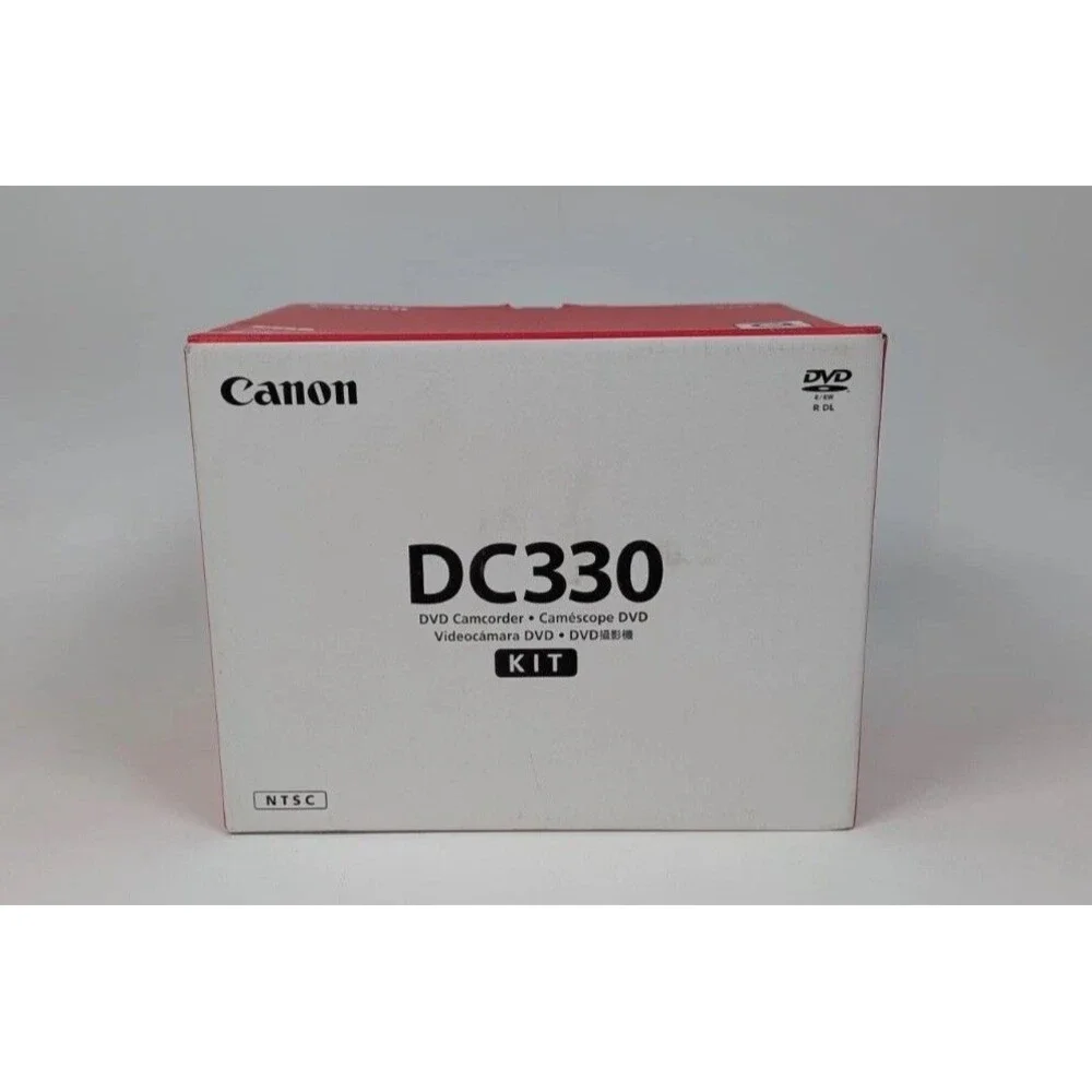 Canon DC330 DVD Camcorder Kit NTSC MegaPixel DIGIC DV II Carrying Case New